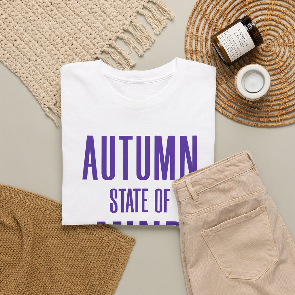 Autumn State Of Mind Shirt, Fall Season Shirt, Autumn Graphic Tee, Fall Vibes TShirt, Cozy Autumn Shirt, Fall Season Gift, Pumpkin Spice Tee