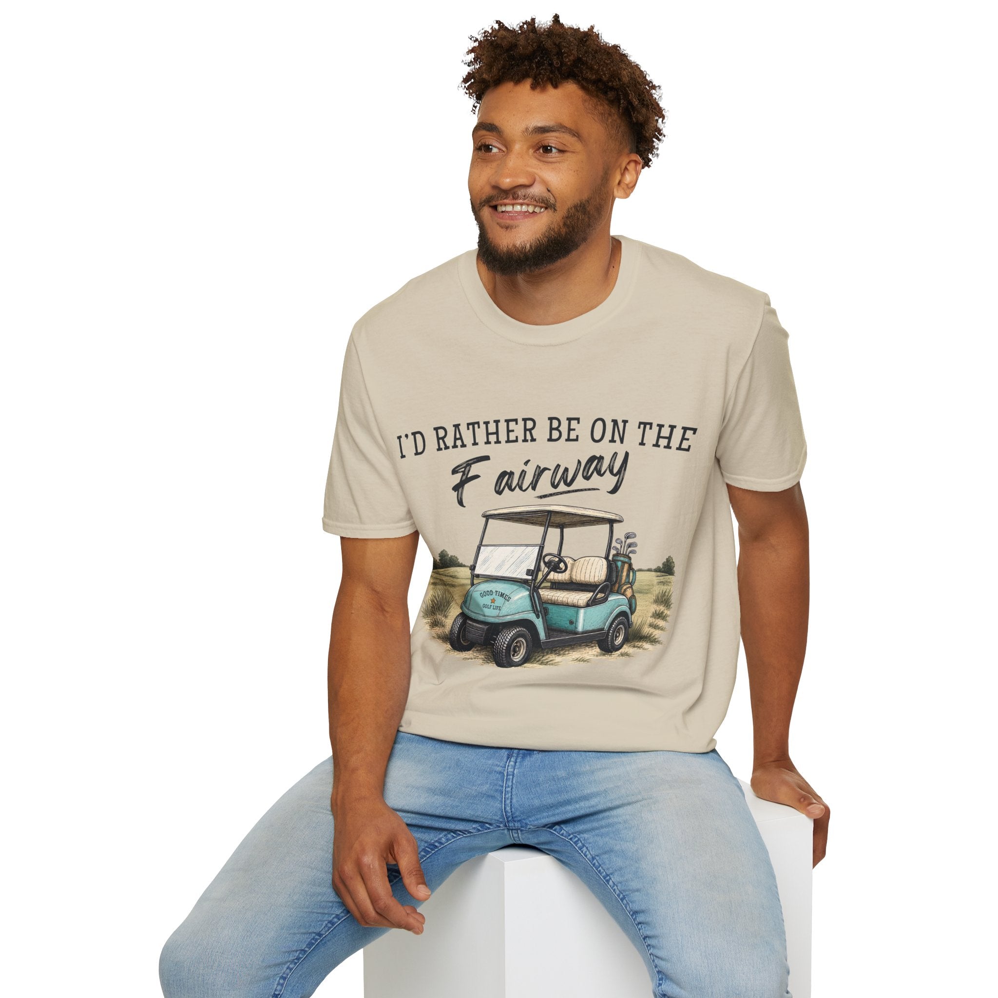 I'd Rather Be On The Fairway Shirt, Funny Golf T-Shirt, Golf Cart Graphic Tee, Golfer Gift for Women, Golf Lover Shirt, Golfing Mom Gift