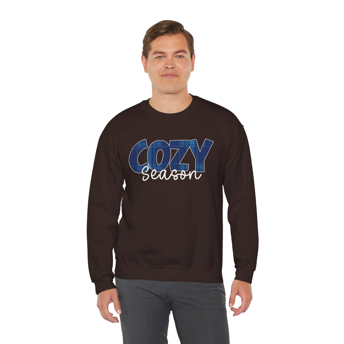 Cozy Season Sweatshirt, Plaid Cozy Season Shirt, Fall Sweatshirt, Cozy Season Crewneck, Autumn Sweatshirt, Fall Plaid Shirt, Fall Gift