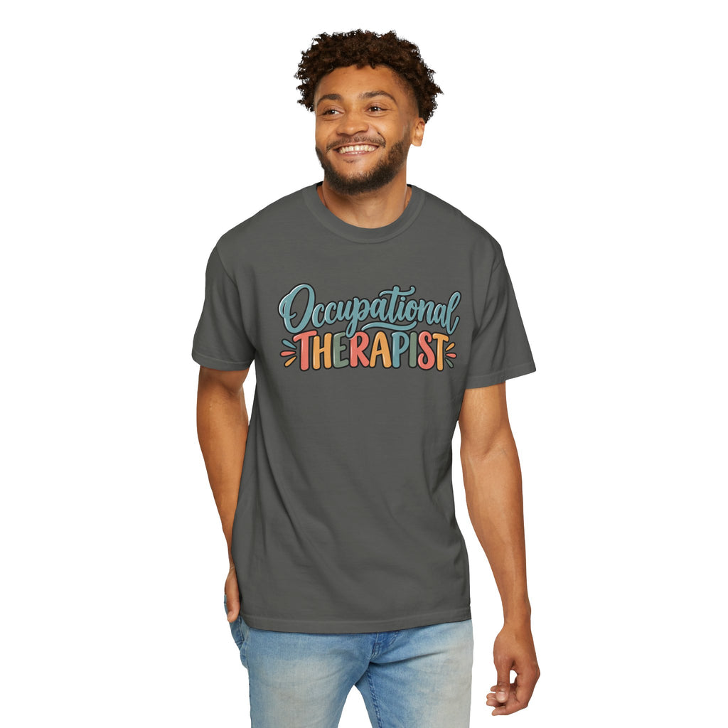 Comfort Colors Occupational Therapist T-Shirt, Appreciation Gift, Retro Occupational Therapy Tee, Therapist Week Shirt, OT Student Gift