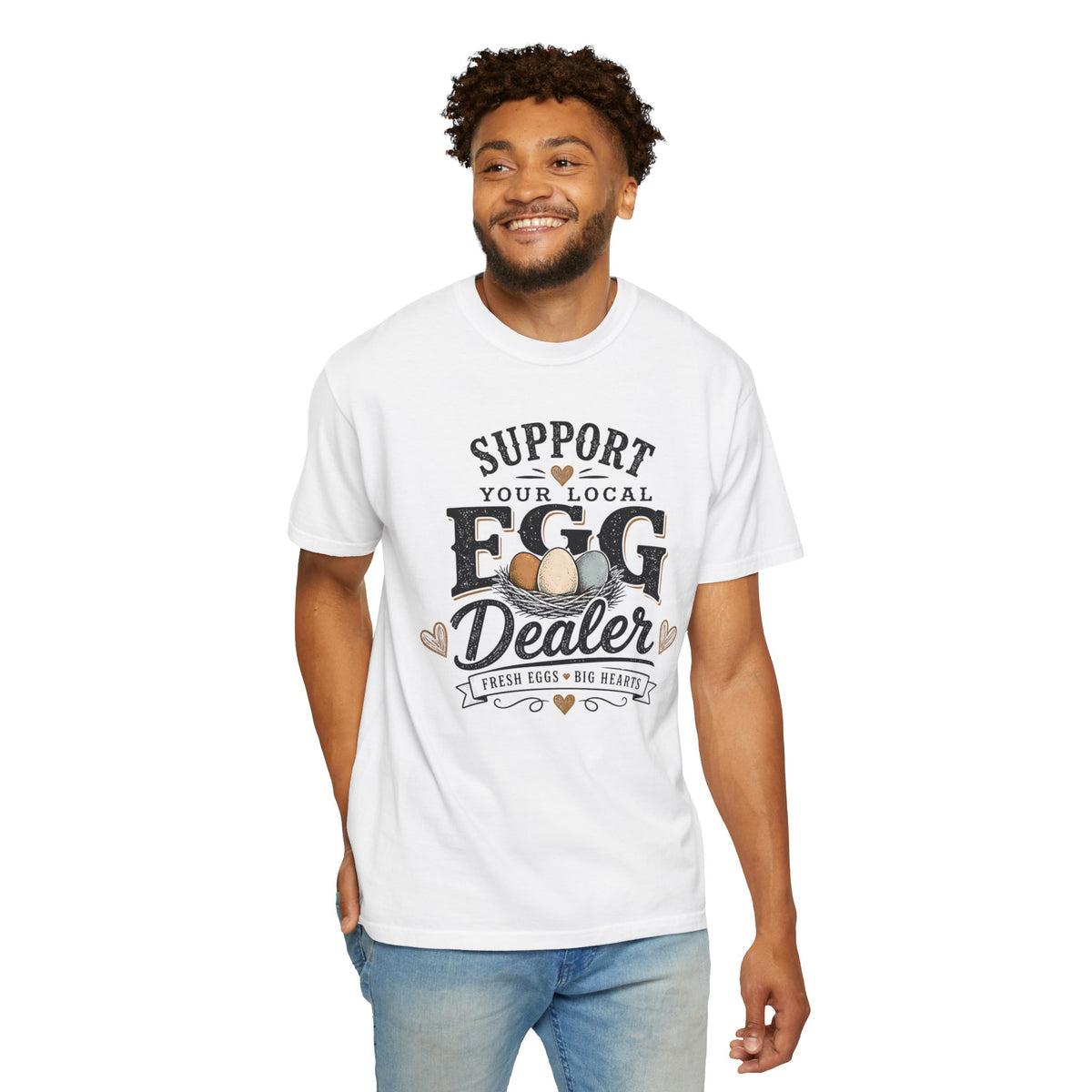 Support Your Local Egg Dealer Shirt, Fresh Eggs Big Hearts Tee, Chicken Mom Shirt, Backyard Chicken Gift, Farm Shirt, Homestead T-Shirt