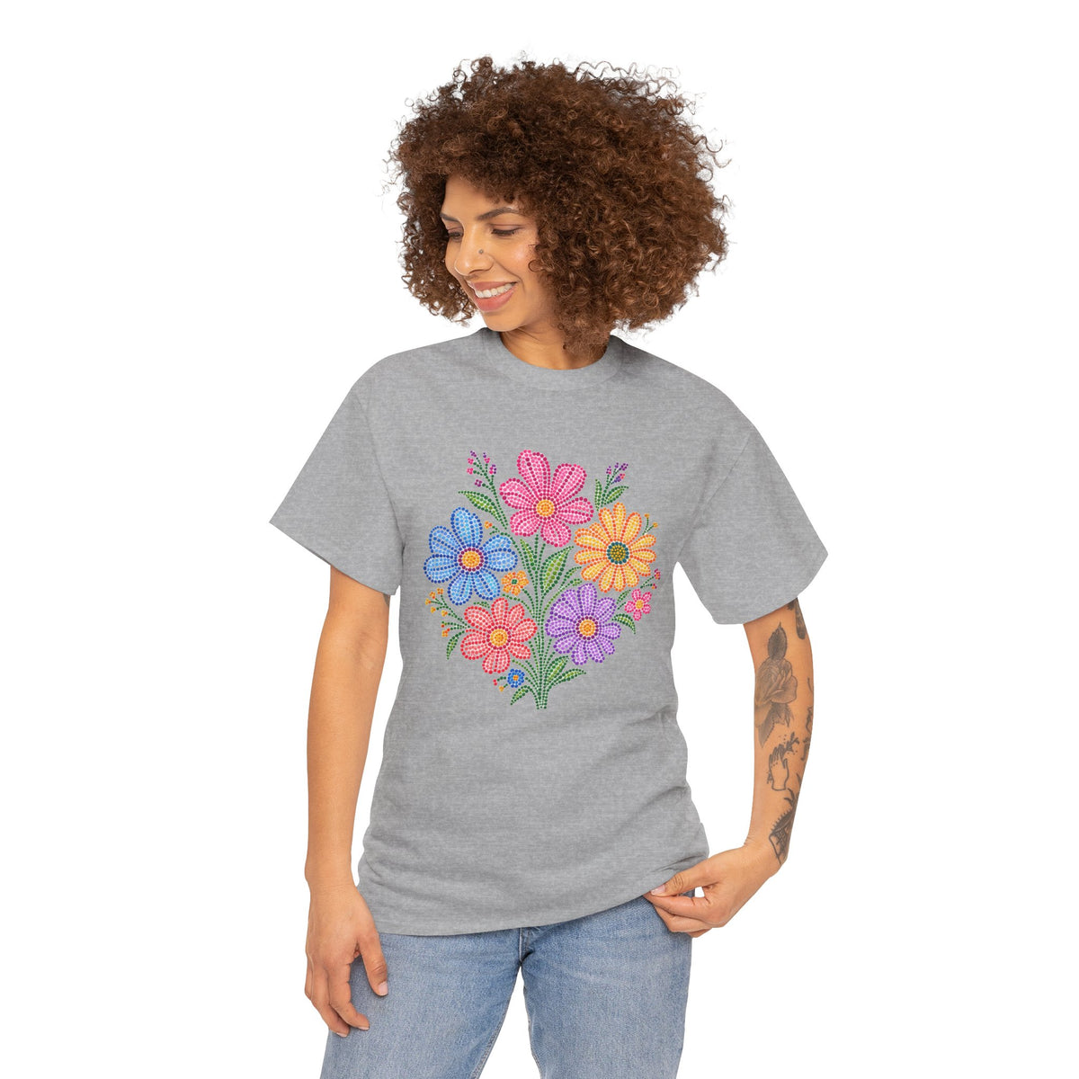 Floral Bouquet Shirt, Wildflower T-Shirt, Botanical Graphic Tee, Flower Print Shirt, Cute Spring Shirt, Gift for Her, Nature Lover Tee