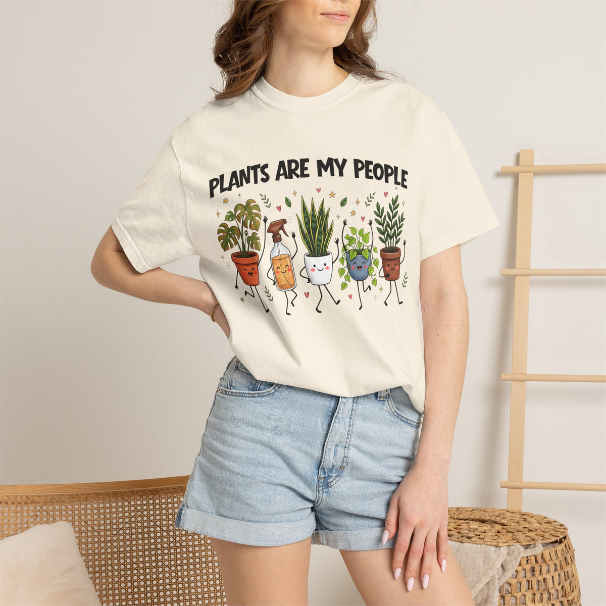 Comfort Colors Plants Are My People Shirt, Funny Plant Lover Tee, Cute Botanical Tee, Plant Mom Gift, Retro Garden Shirt, Gardener Gift Tee
