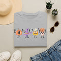Halloween Women T-shirt Dancing Pumpkin Candy Corn Witch Hat Iced Coffee Crewneck Fall Fun Cute Halloween Party Shirt Gift