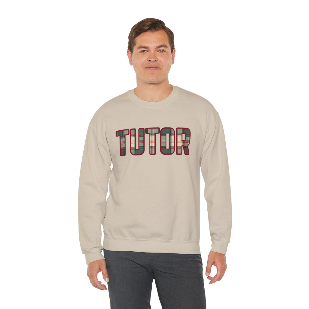 Tutor Plaid Sweatshirt, Teacher Appreciation Gift, Tutoring Crewneck, Teacher Sweater, Gift for Tutor, Plaid Font Sweatshirt" Plaid TrendTop