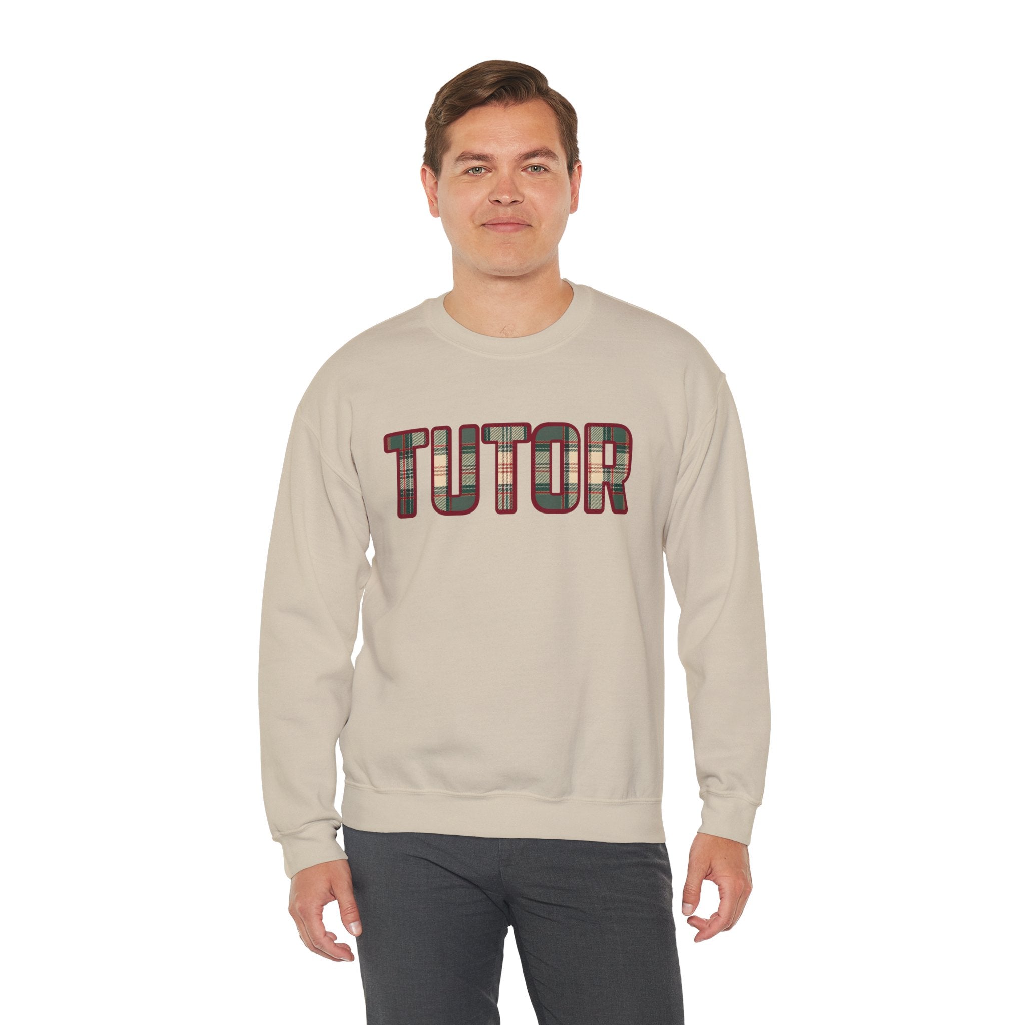 Tutor Plaid Sweatshirt, Teacher Appreciation Gift, Tutoring Crewneck, Teacher Sweater, Gift for Tutor, Plaid Font Sweatshirt" Plaid TrendTop