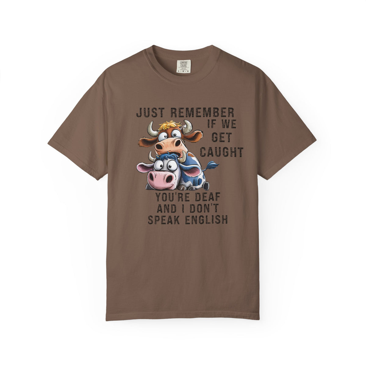 Funny Cow Graphic T-Shirt, Humorous Unisex Tee for Animal Lovers, Unique Gift for Birthdays, Casual Wear, Farm Theme T-Shirt