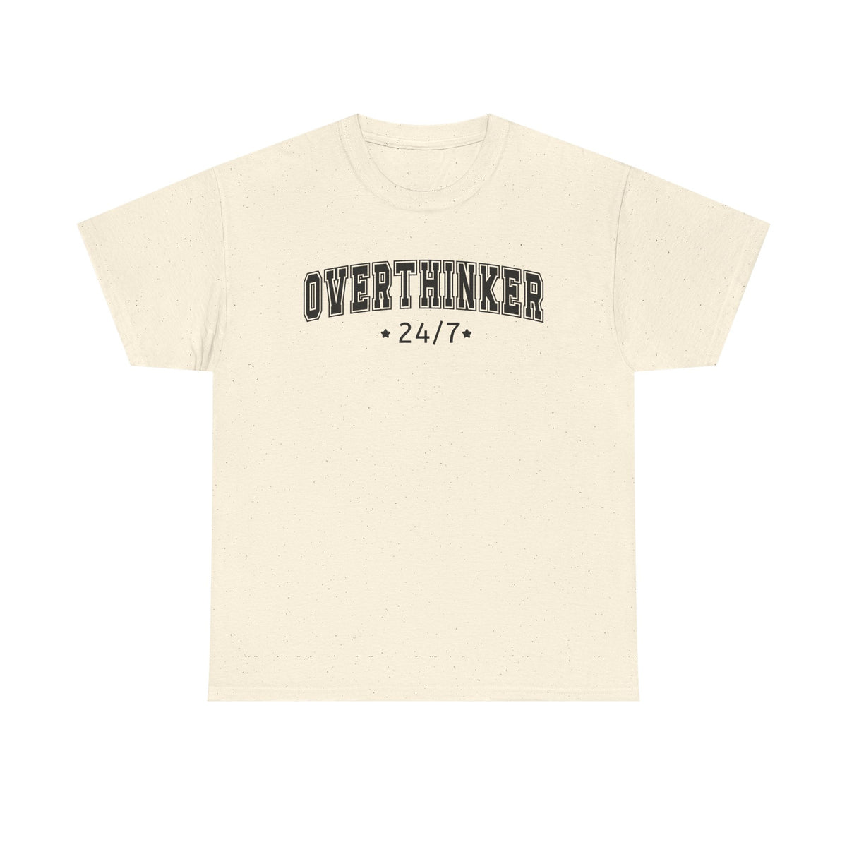 Overthinker 24/7 Tee | Graphic Mental Health Typography, Casual Shirt, Statement T-shirt, Basic T-shirt, Casual Tee, Unisex, Popular Tee