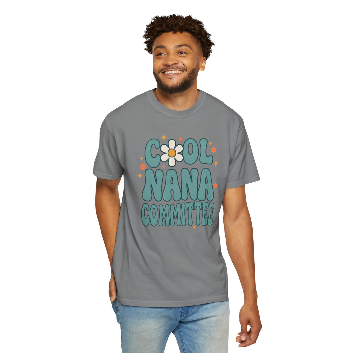 Cool Nana Committee Shirt, Retro Grandma Tee, Daisy Flower Nana Gift, Mothers Day Gift for Grandma, Pregnancy Announcement Tee