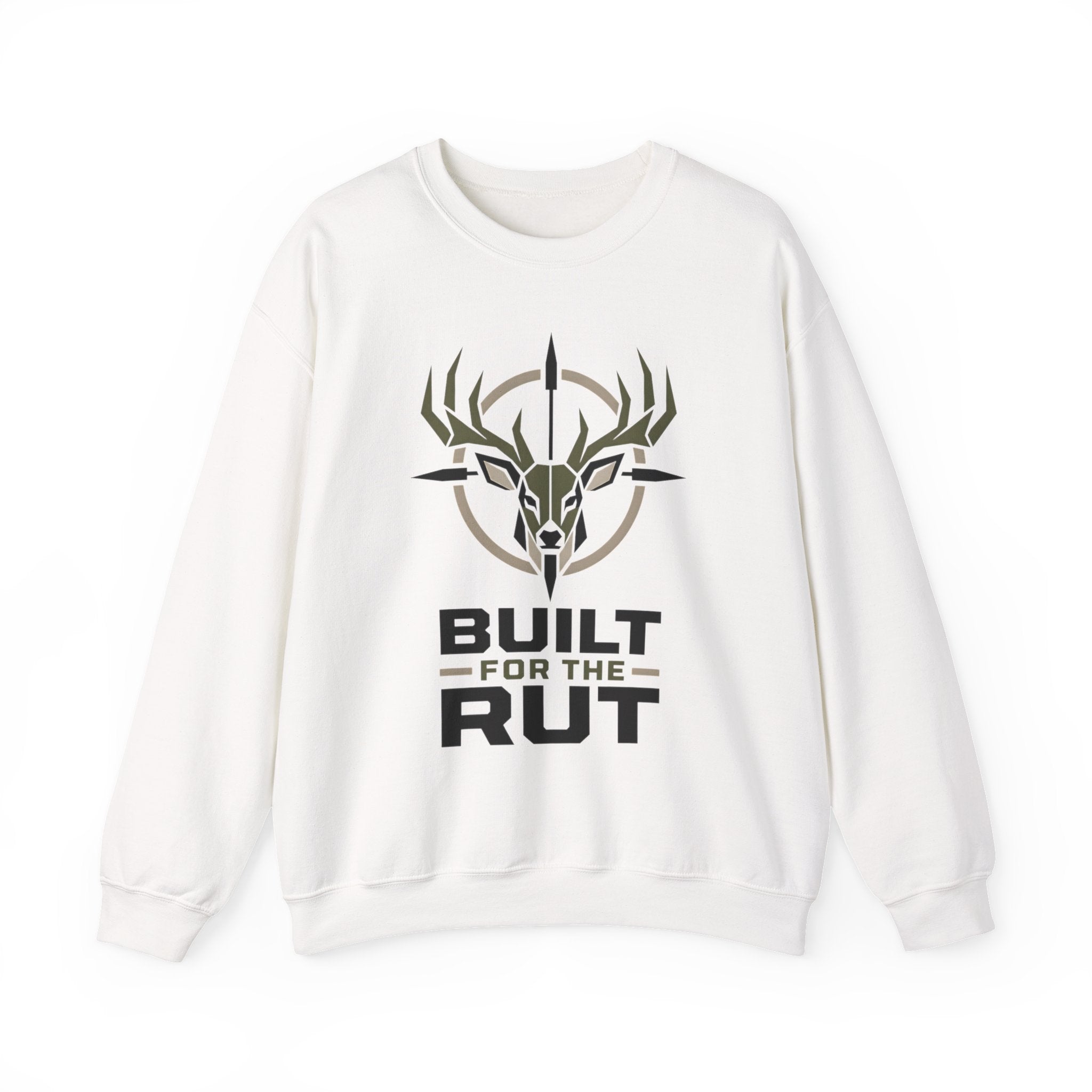 Built for the Rut Sweatshirt, Deer Hunting Crewneck, Buck Hunter Shirt, Hunting Season Gift for Him, Whitetail Deer Hunter Sweatshirt