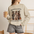 Hexes & Hats Haunted Trails Sweatshirt, Western Halloween Crewneck, Cowgirl Witch Sweater, Spooky Cowgirl Fall Shirt, Rodeo Halloween Gift
