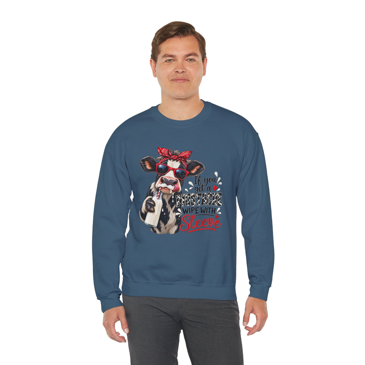 Funny Cow, Humor Cow Sweatshirt, Farm Animal Crewneck, Cute Cow Graphic Sweater, Country Western Gift, Cow Lover, Funny Cow Graphic Girl Top