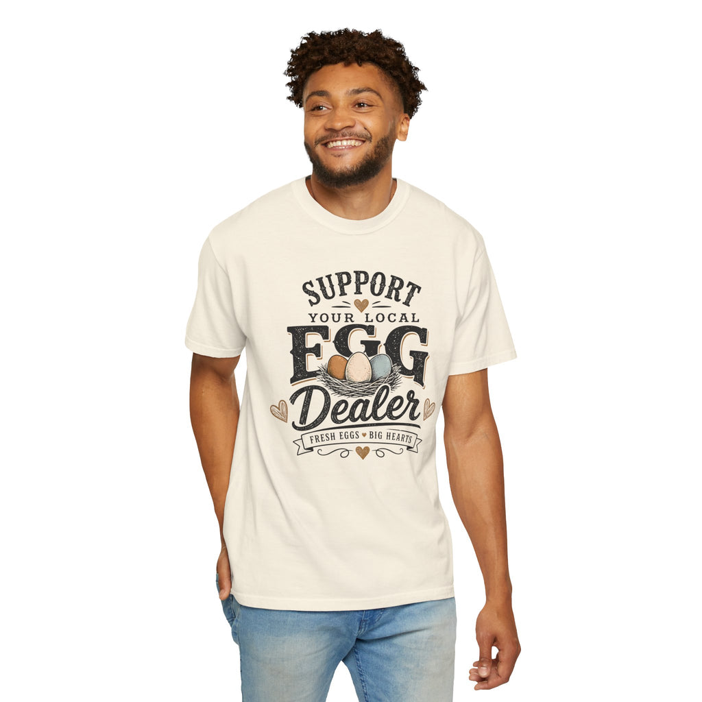 Support Your Local Egg Dealer Shirt, Fresh Eggs Big Hearts Tee, Chicken Mom Shirt, Backyard Chicken Gift, Farm Shirt, Homestead T-Shirt