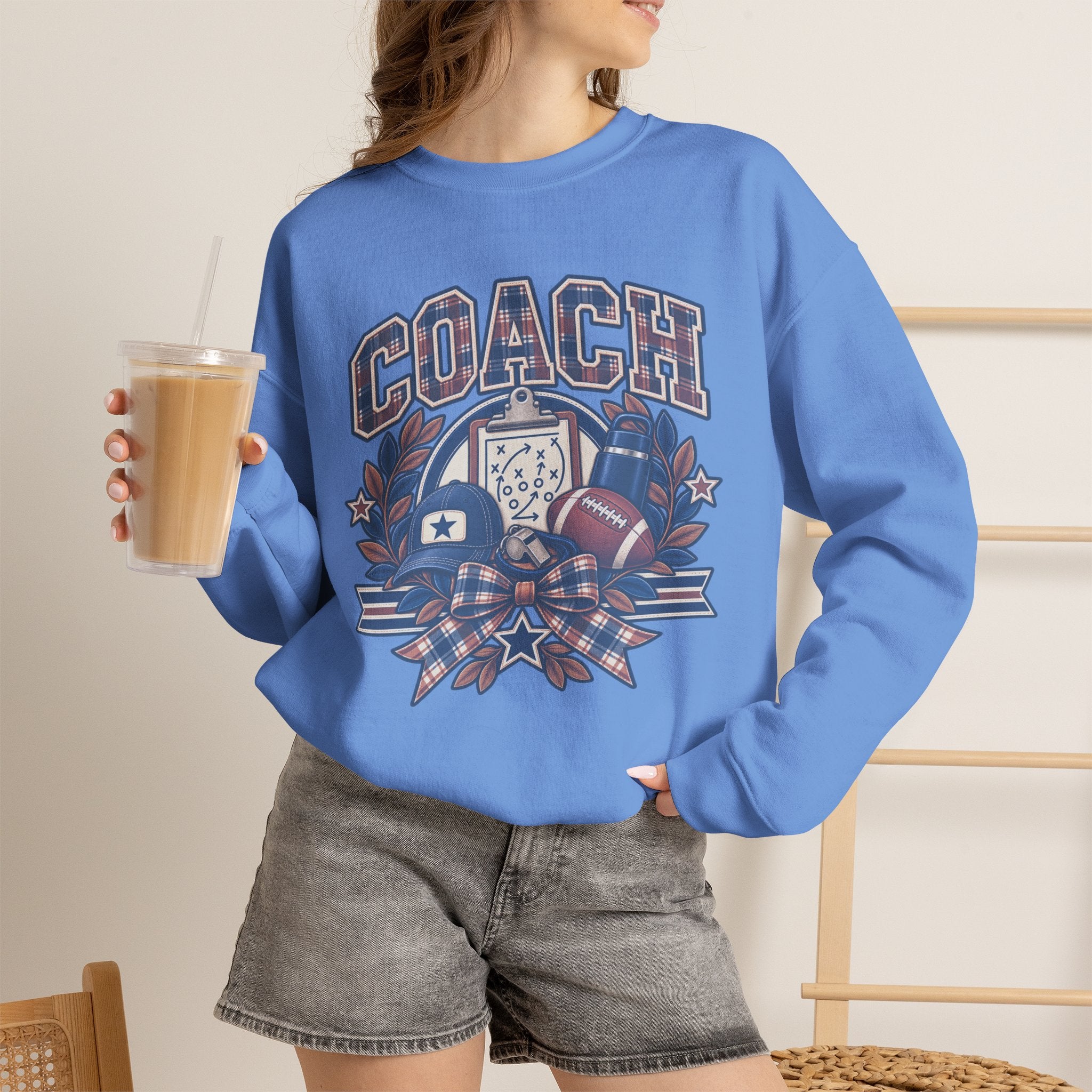 Coach Football Sweatshirt, Vintage Coach Sweatshirt, Football Season Shirt, Coach Life Crewneck, Team Mom Gift, Retro Coach Apparel