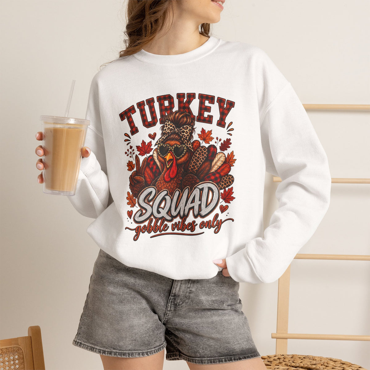 Turkey Squad Sweatshirt, Funny Thanksgiving Shirt, Gobble Squad Only, Turkey  Sunglasses Sweatshirt, Fall Autumn Crewneck, Thanksgiving Gift