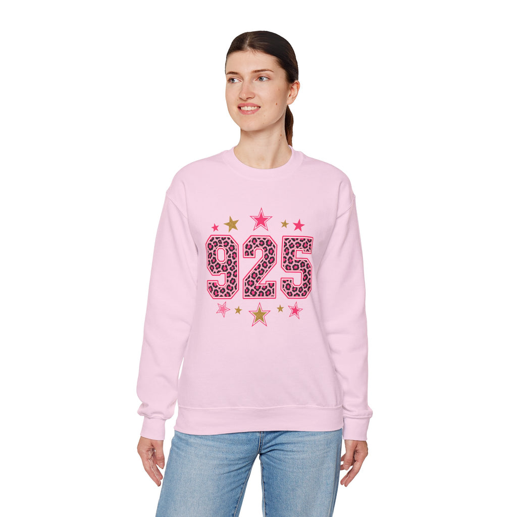 925 Leopard Star Top, Pink Gold Number Sweatshirt, Cheetah Print Birthday Shirt, Trendy Graphic Tee, Western Star Shirt, Custom Number Shirt
