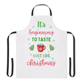 It's Beginning to Taste A Lot Like Christmas Apron, Funny Hot Cocoa Christmas Apron, Holiday Baking Apron, Cute Xmas Kitchen Gift for Her