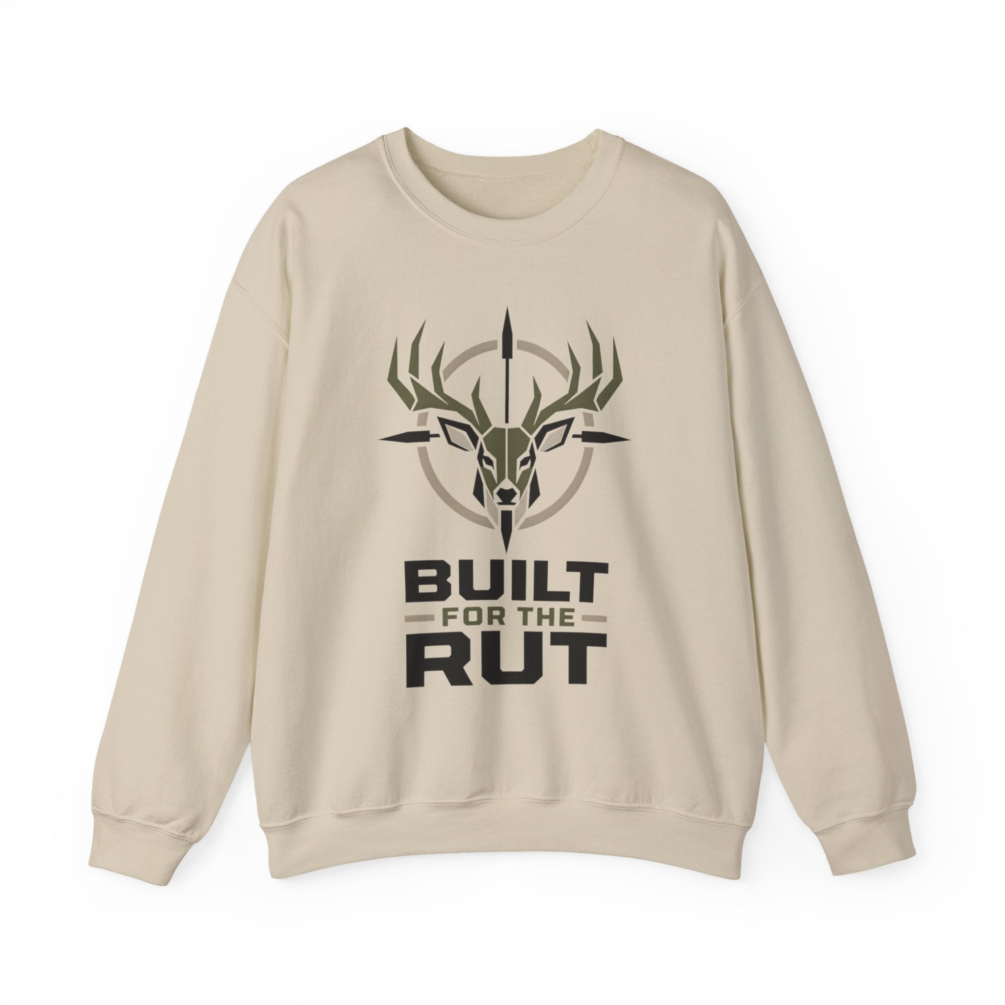 Built for the Rut Sweatshirt, Deer Hunting Crewneck, Buck Hunter Shirt, Hunting Season Gift for Him, Whitetail Deer Hunter Sweatshirt
