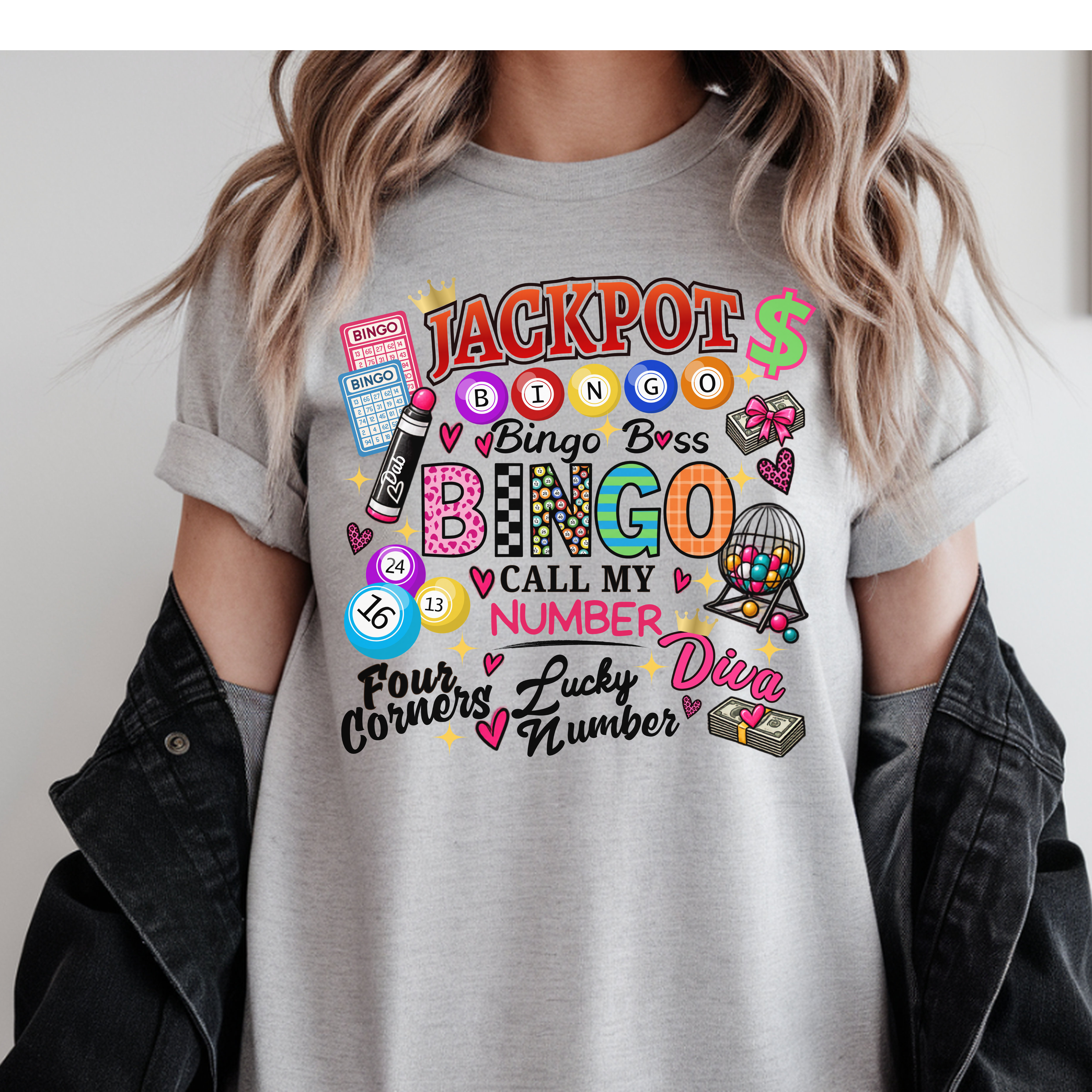 Bingo Jackpot Shirt, Bingo Boss Tee, Call My Number Shirt, Four Corners Lucky Diva, Funny Bingo Night Gift, Bingo Lover Tshirt, Retro Tee