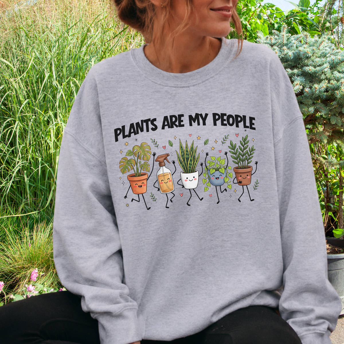 Plants Are My People Gildan Sweatshirt. Gardeners Gift, Coworker Gift, Plant Lover Top