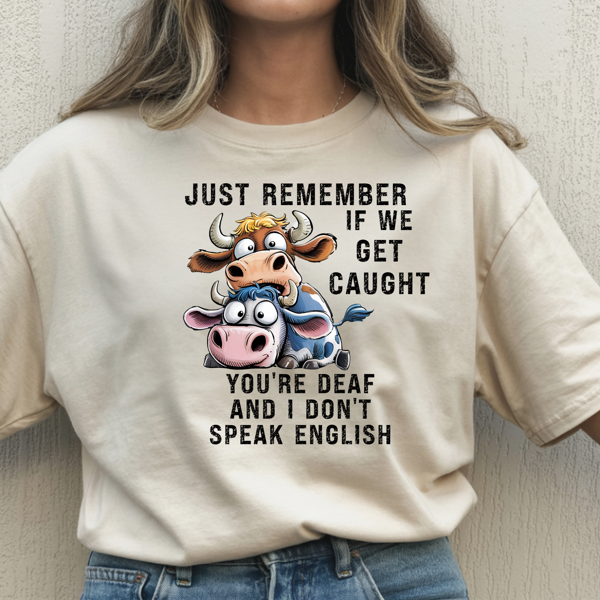 Funny Cow Graphic T-Shirt, Humorous Unisex Tee for Animal Lovers, Unique Gift for Birthdays, Casual Wear, Farm Theme T-Shirt