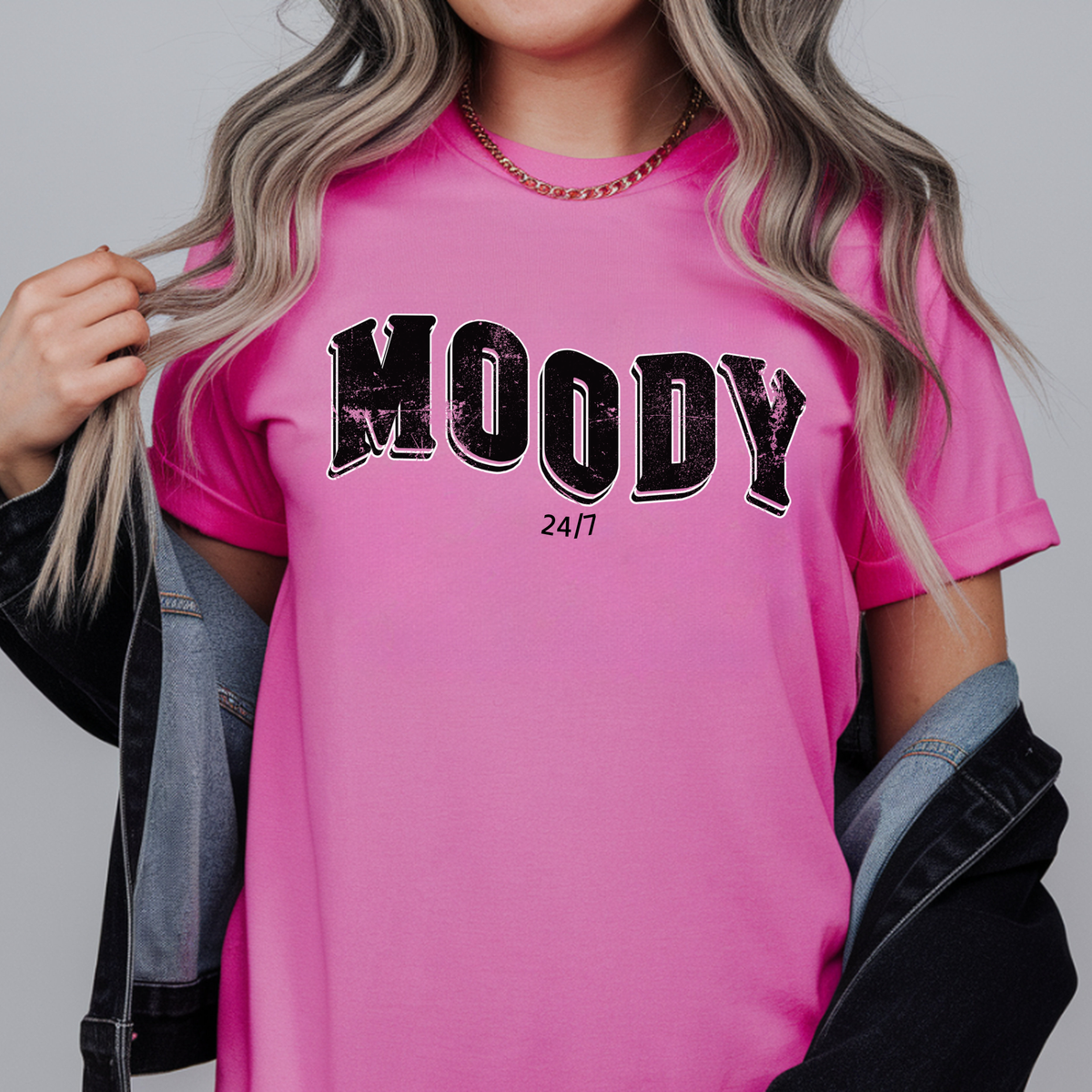 Vintage Moody Statement T-shirt | Retro Typography Tee, Unisex, Basic Casual T-shirt, Grunge Letters, Popular Vintage Style Trend