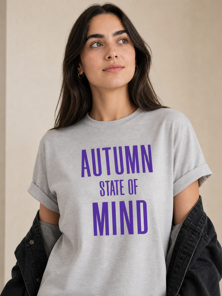 Autumn State Of Mind Shirt, Fall Season Shirt, Autumn Graphic Tee, Fall Vibes TShirt, Cozy Autumn Shirt, Fall Season Gift, Pumpkin Spice Tee