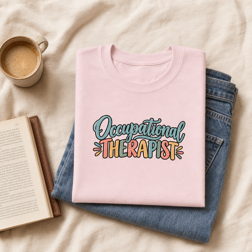 Comfort Colors Occupational Therapist T-Shirt, Appreciation Gift, Retro Occupational Therapy Tee, Therapist Week Shirt, OT Student Gift