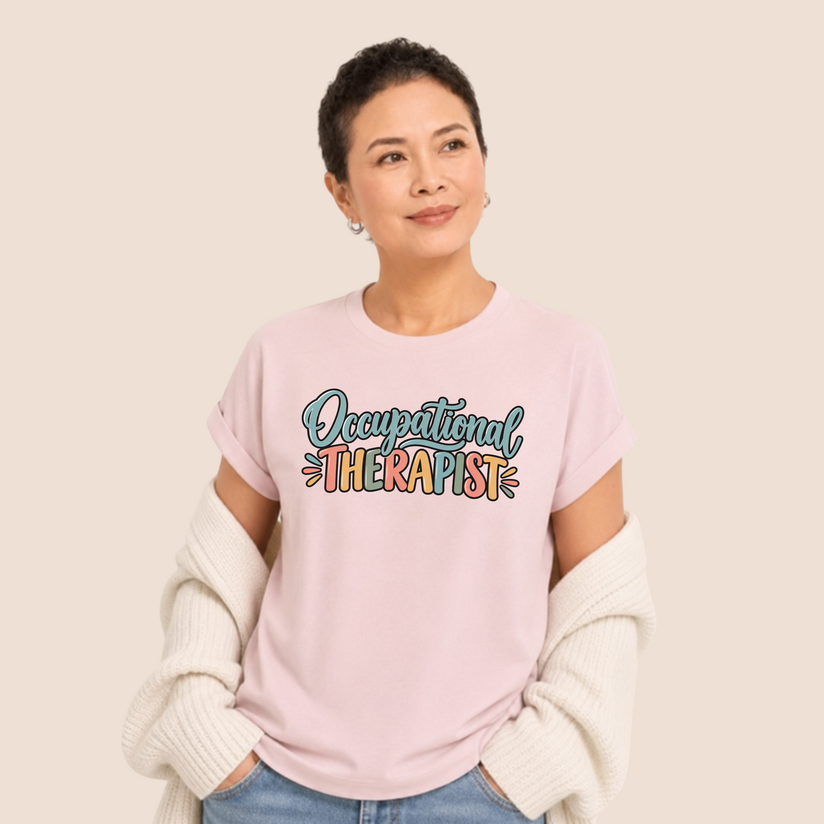 Comfort Colors Occupational Therapist T-Shirt, Appreciation Gift, Retro Occupational Therapy Tee, Therapist Week Shirt, OT Student Gift
