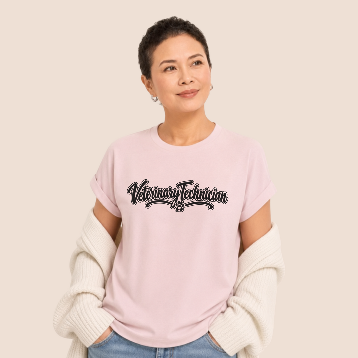 Comfort Color Veterinary Technician Shirt, Vet Tech Gift Tee, Animal Lover T-Shirt, Vet Tech Appreciation Shirt, Animal Worker Tee
