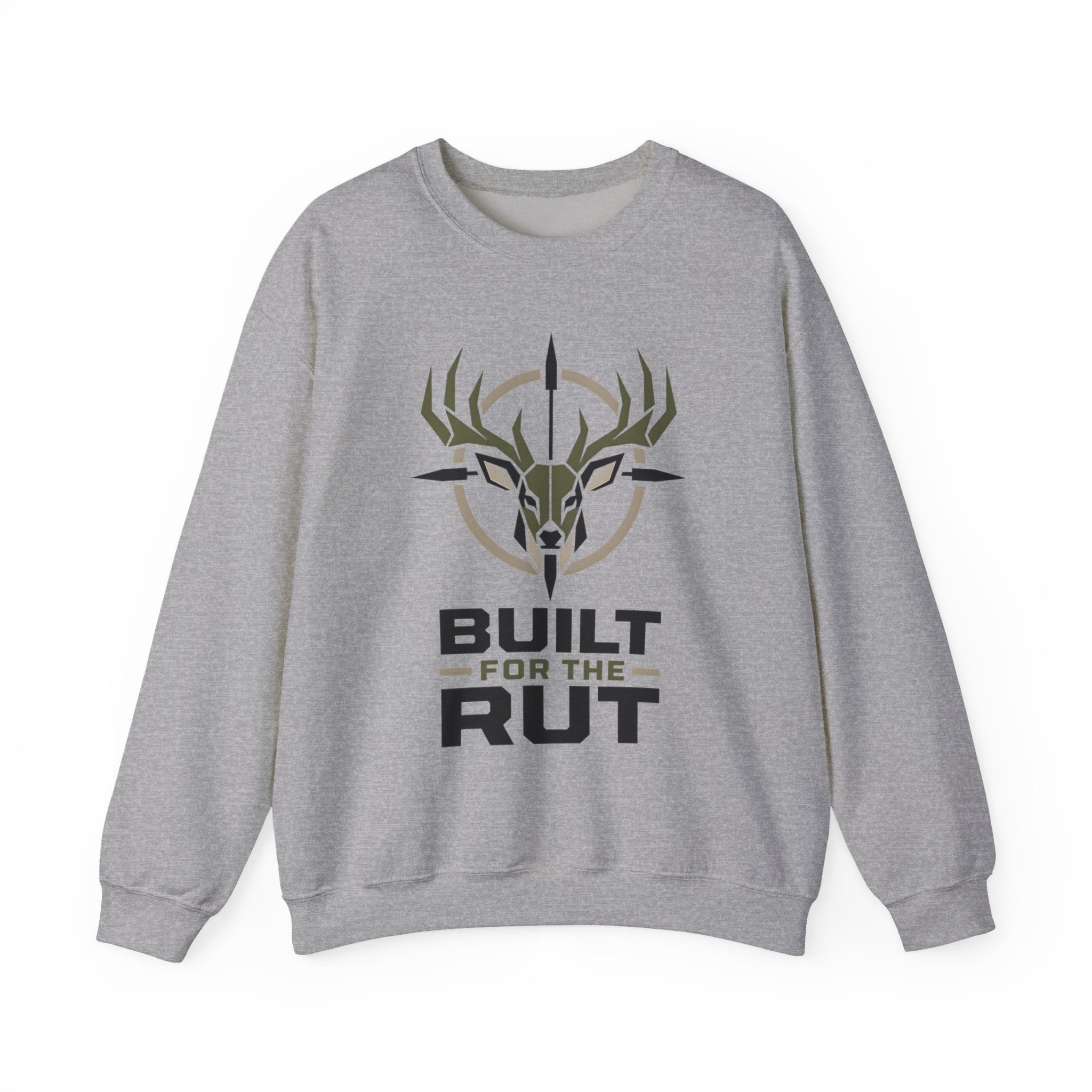 Built for the Rut Sweatshirt, Deer Hunting Crewneck, Buck Hunter Shirt, Hunting Season Gift for Him, Whitetail Deer Hunter Sweatshirt