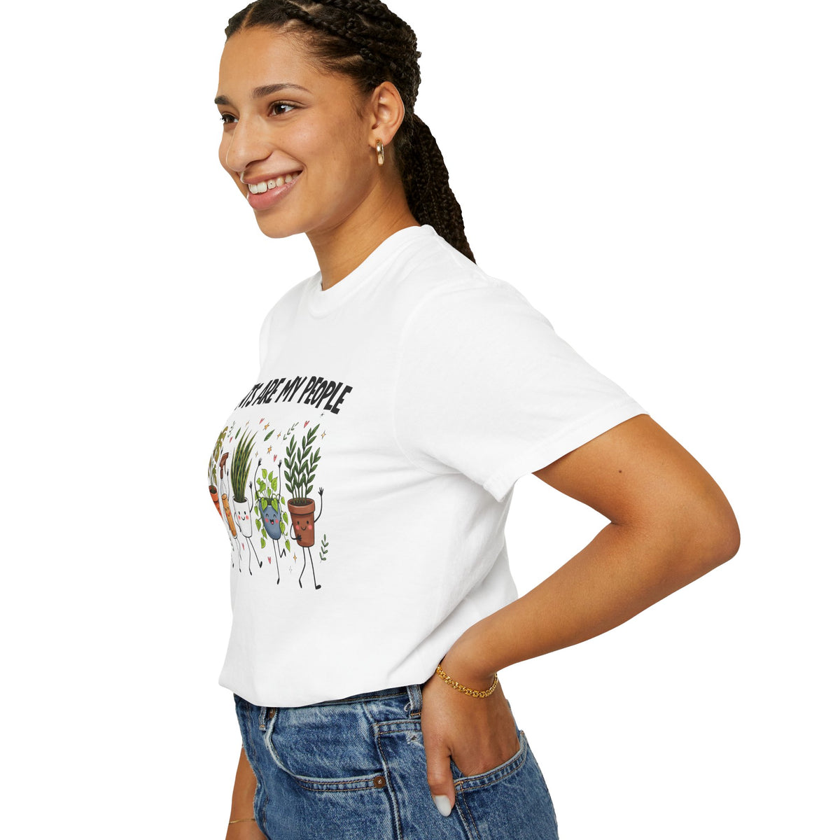 Comfort Colors Plants Are My People Shirt, Funny Plant Lover Tee, Cute Botanical Tee, Plant Mom Gift, Retro Garden Shirt, Gardener Gift Tee
