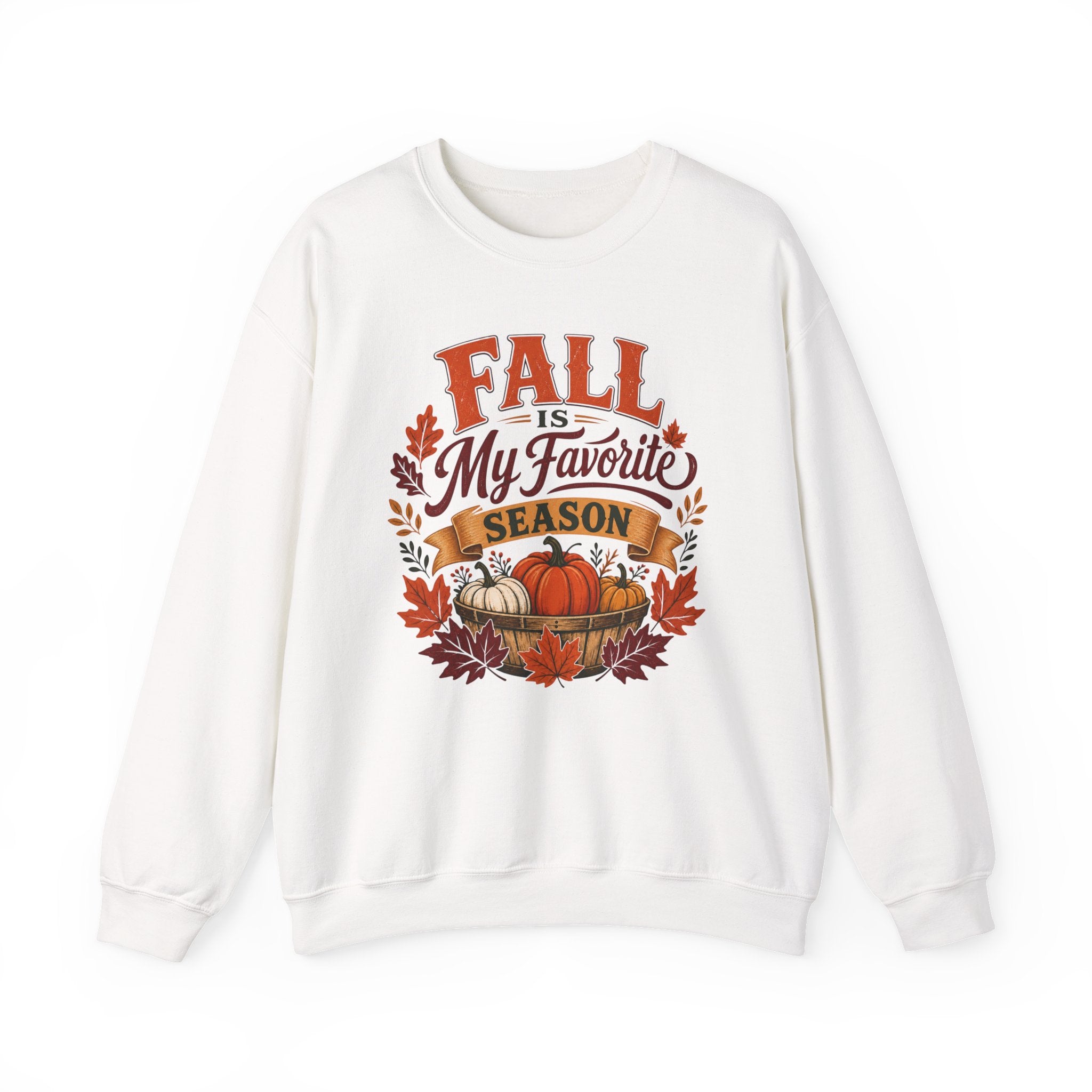 Fall Is My Favorite Season Sweatshirt, Pumpkin Autumn Crewneck, Fall Leaves Shirt, Thanksgiving Sweater, Women's Fall Fashion Top Gift