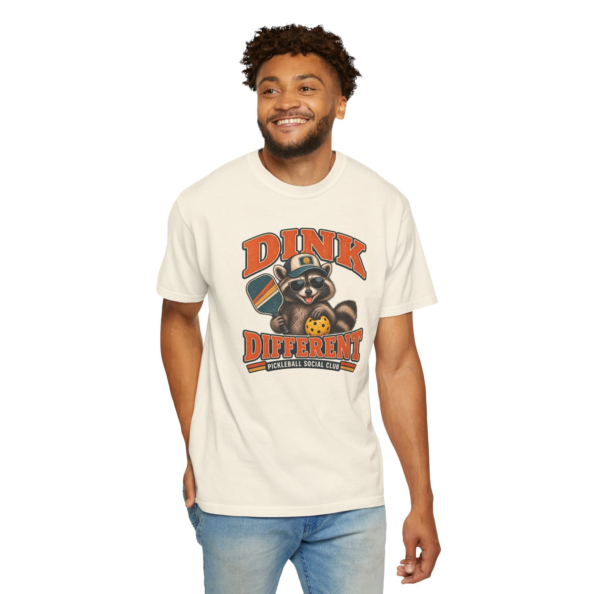 Comfort Color Dink Different Pickleball Tee, Funny Raccoon Pickleball Tee, Pickleball Social Club, Retro Tee Shirt, Gift Pickleball Lover