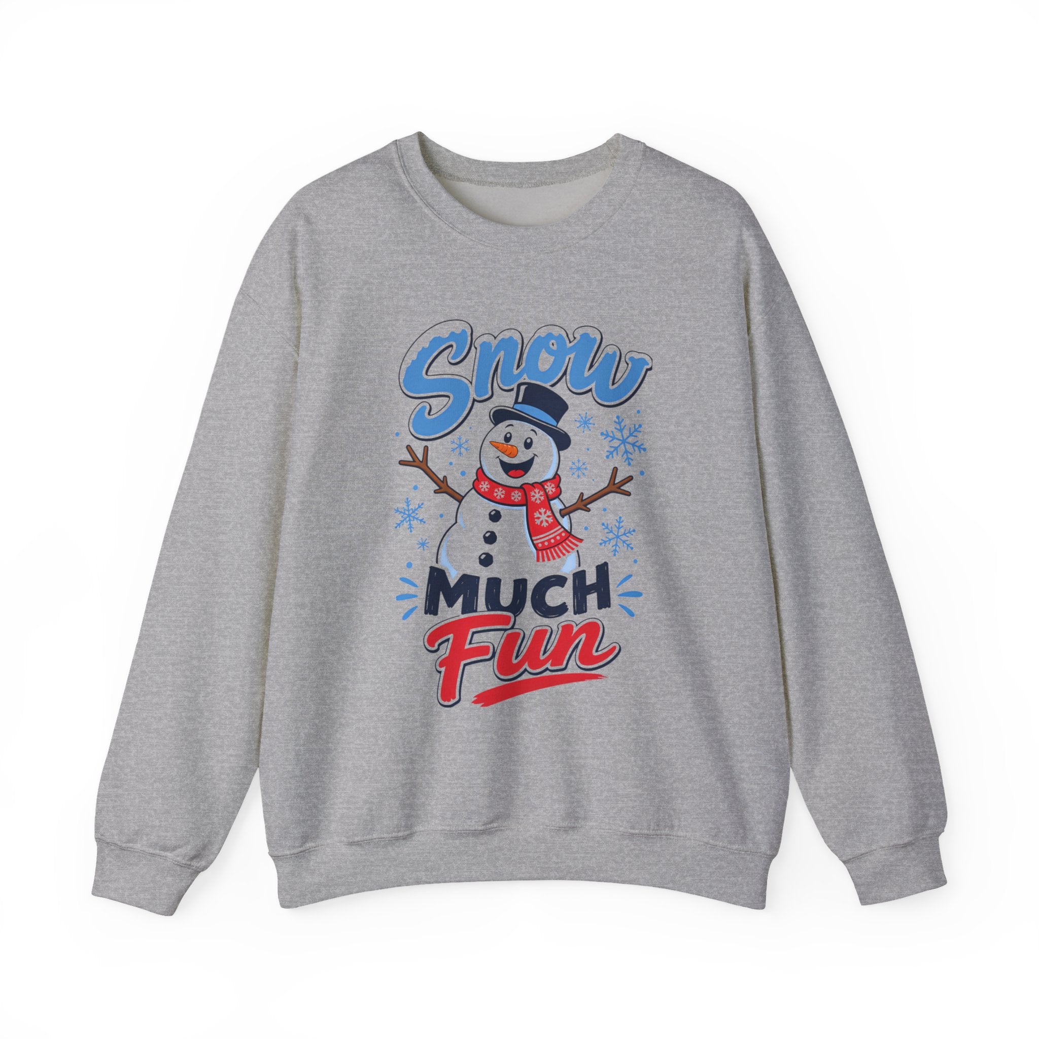 Snow Much Fun Snowman Sweatshirt, Funny Christmas Sweatshirt, Winter Snowman Shirt, Cute Holiday Sweater, Womens Christmas Gift, Snow Shirt
