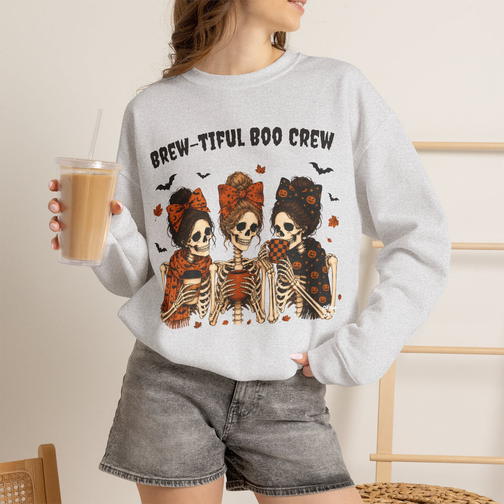 Skeleton Coffee Sweatshirt Fall Halloween Shirt Sip Sip Hooray It's Fall Y'all Boho Skeleton Bow Pumpkin Spice Cozy Autumn Graphic Sweater