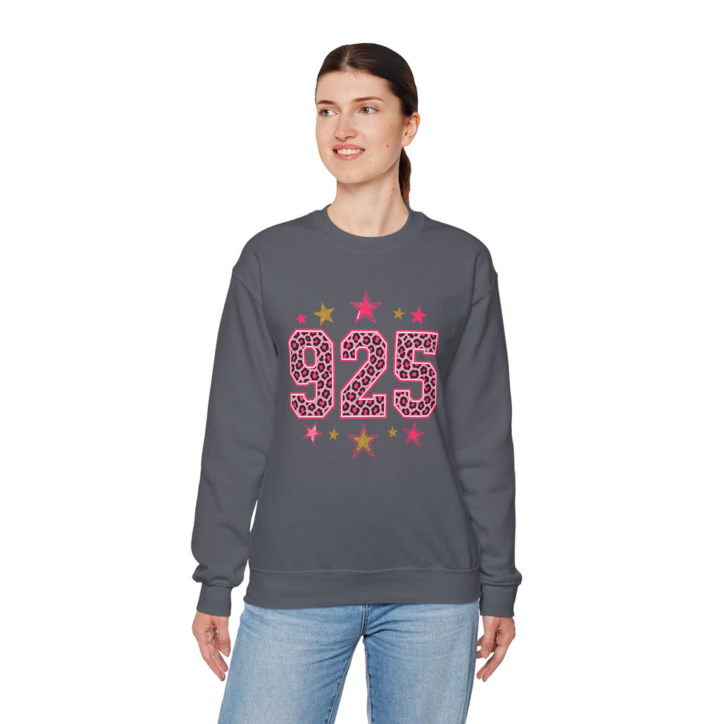 925 Leopard Star Top, Pink Gold Number Sweatshirt, Cheetah Print Birthday Shirt, Trendy Graphic Tee, Western Star Shirt, Custom Number Shirt