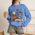 Just One More Chapter Sweatshirt, Book Lover Sweatshirt, Reading Shirt, Bookworm Gift, Coffee and Books Shirt, Librarian Gift, Bookish Tee
