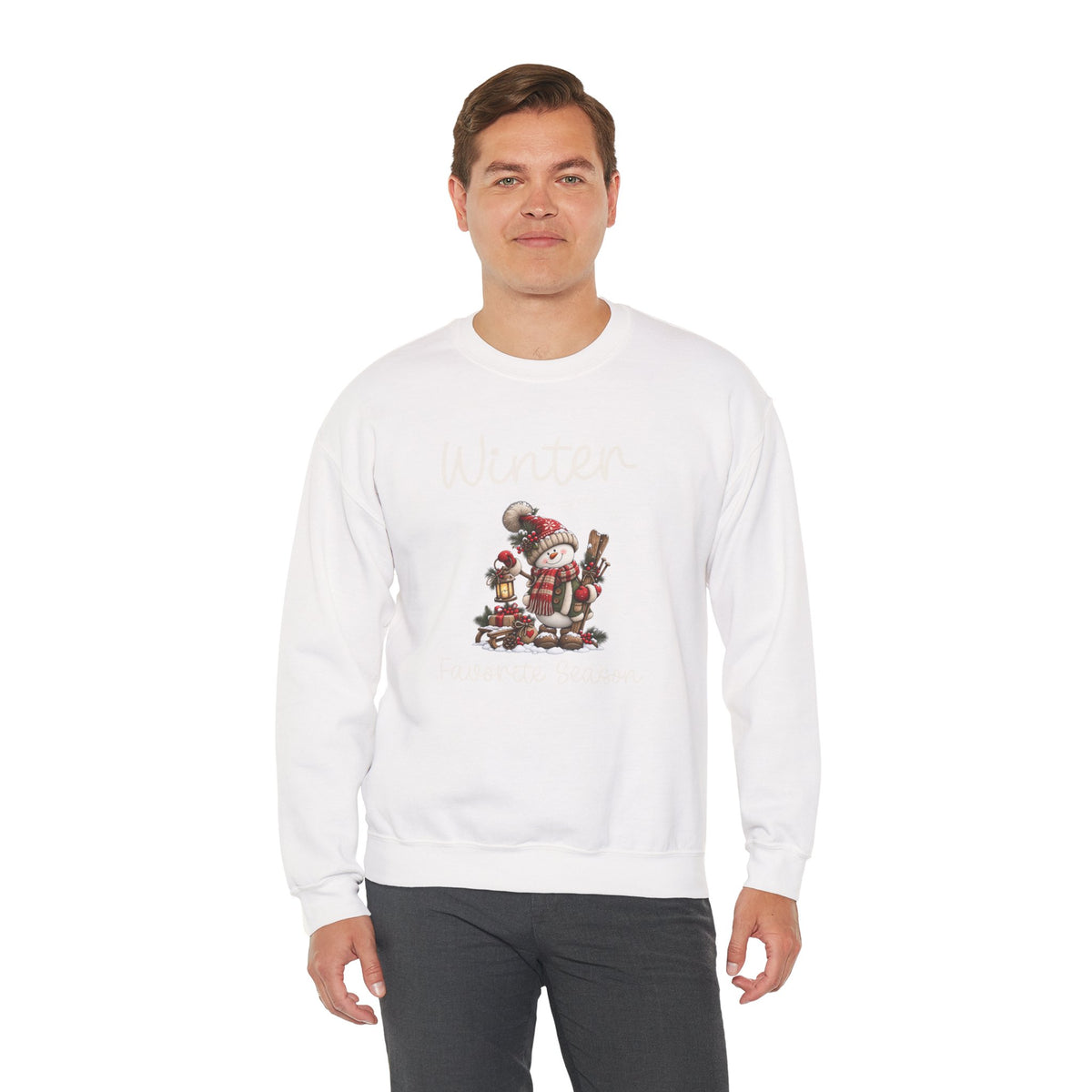 Winter Is My Favorite Season Sweatshirt, Cute Snowman Christmas Sweatshirt, Winter Holiday Shirt, Snowman Lover Gift, Cozy Winter Apparel