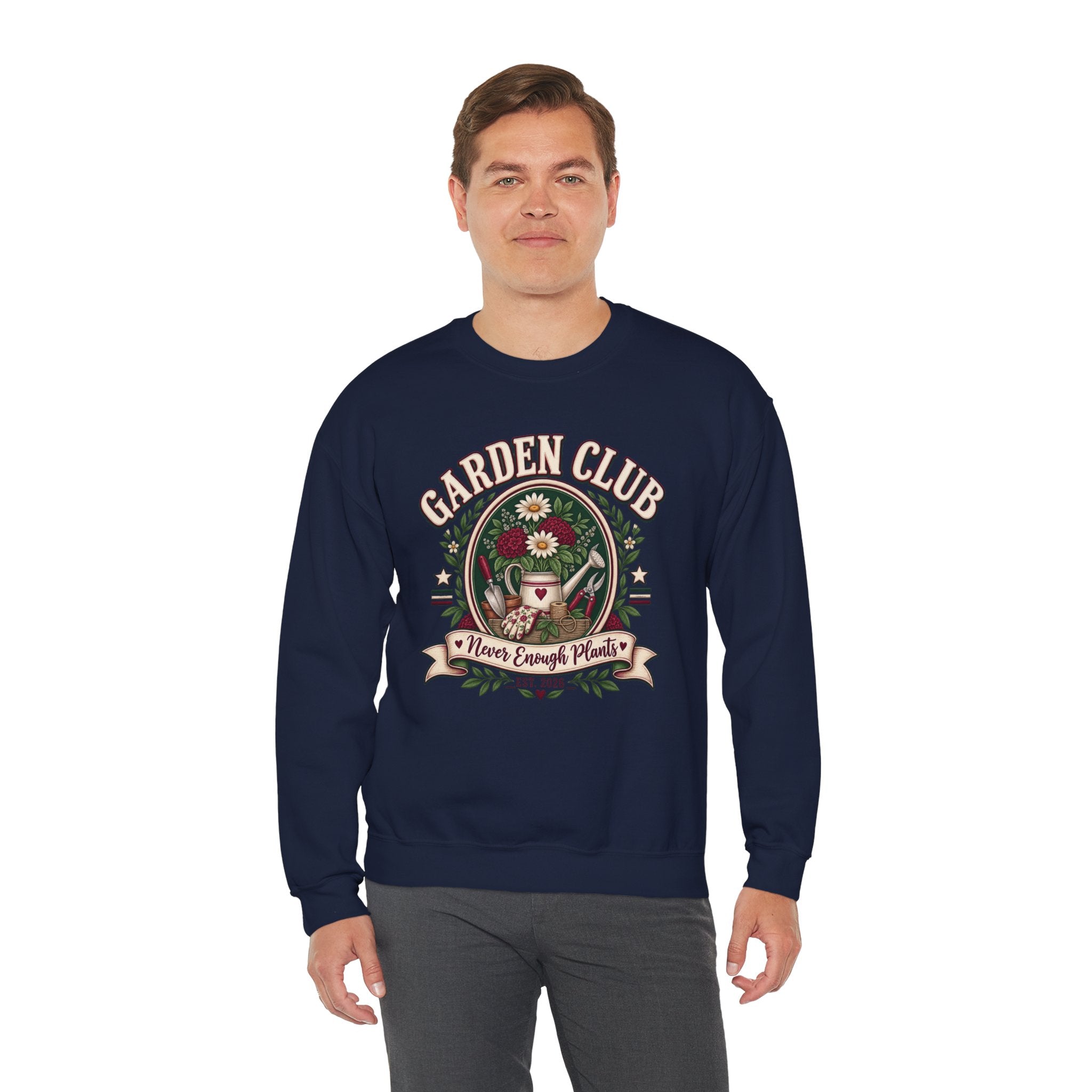 Garden Club Sweatshirt, Never Enough Plants Shirt, Gardening Sweatshirt, Plant Lady Gift, Flower Garden Crewneck, Gardener Gift For Her