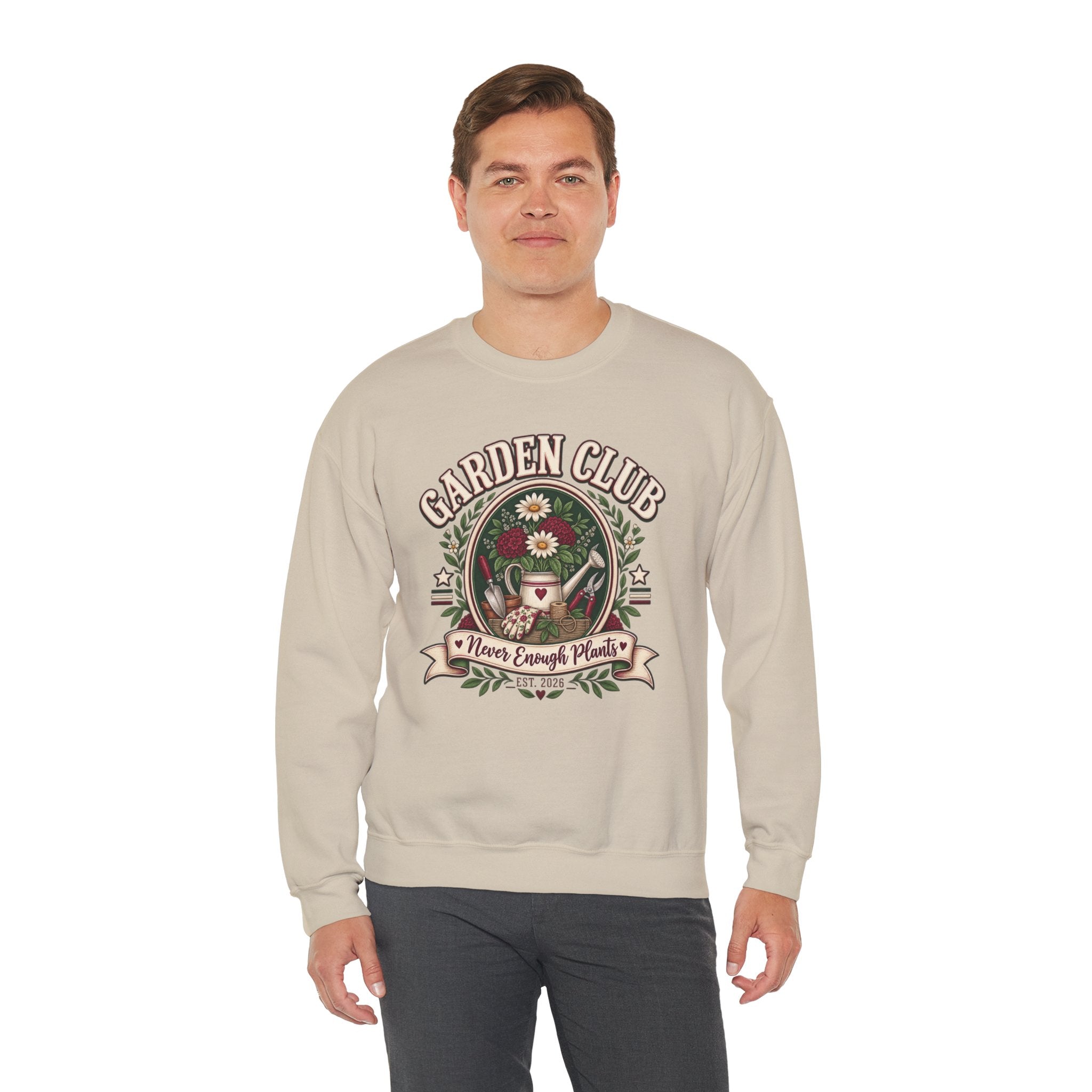Garden Club Sweatshirt, Never Enough Plants Shirt, Gardening Sweatshirt, Plant Lady Gift, Flower Garden Crewneck, Gardener Gift For Her