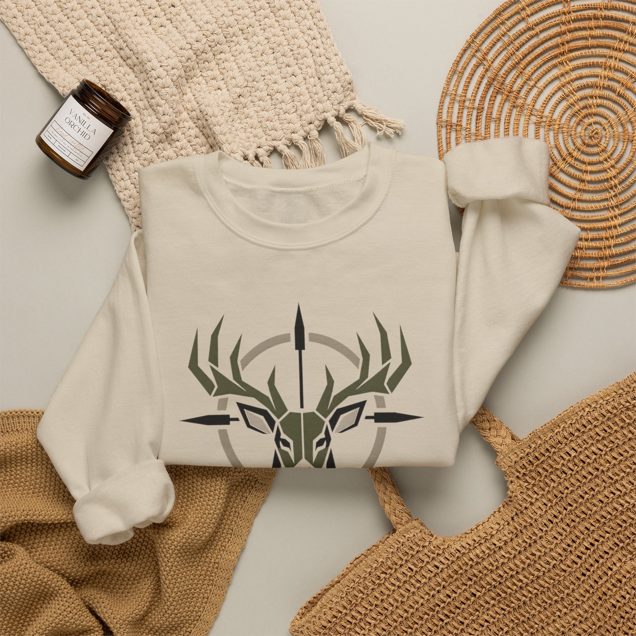 Built for the Rut Sweatshirt, Deer Hunting Crewneck, Buck Hunter Shirt, Hunting Season Gift for Him, Whitetail Deer Hunter Sweatshirt