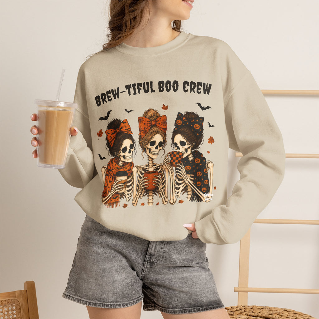 Skeleton Coffee Sweatshirt Fall Halloween Shirt Sip Sip Hooray It's Fall Y'all Boho Skeleton Bow Pumpkin Spice Cozy Autumn Graphic Sweater