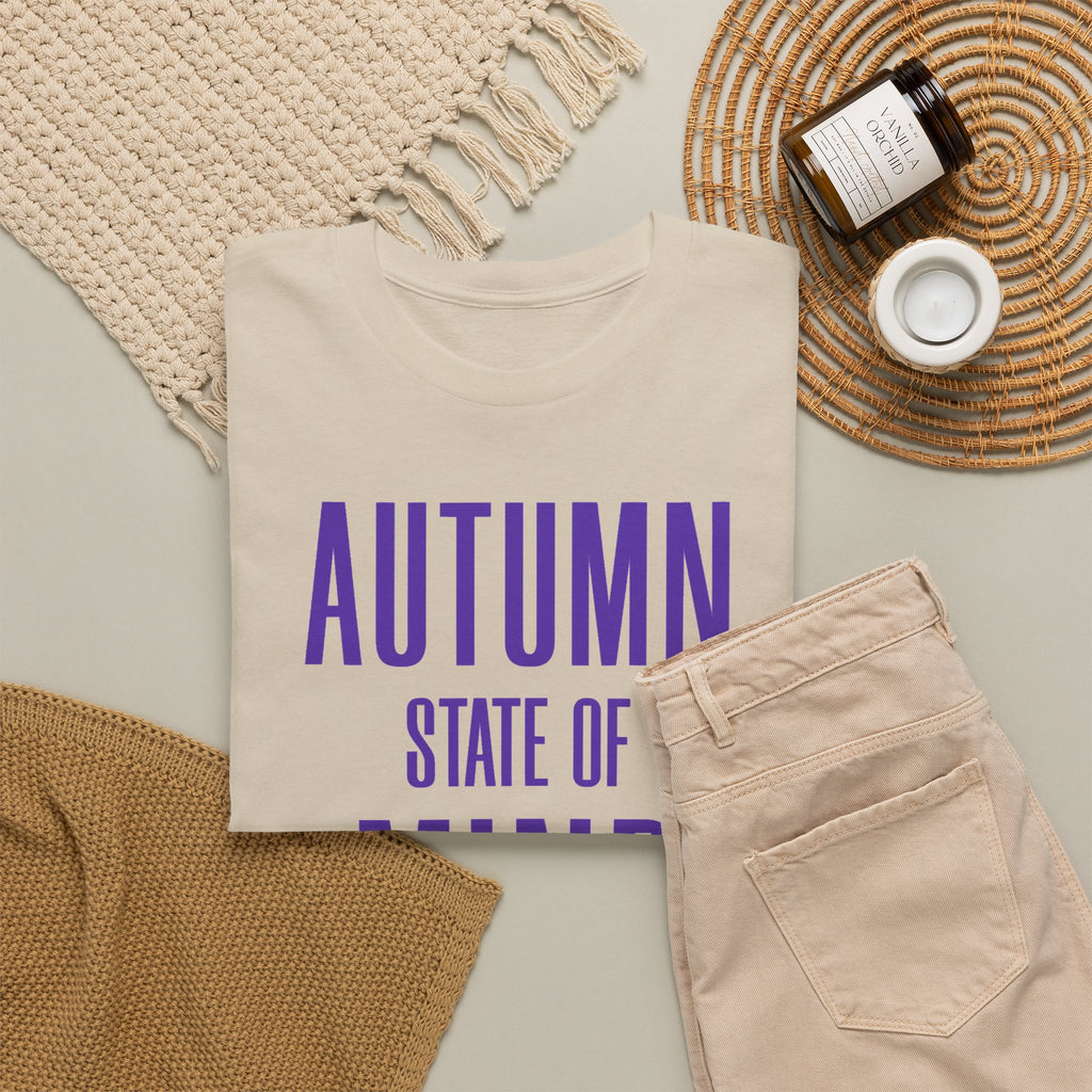 Autumn State Of Mind Shirt, Fall Season Shirt, Autumn Graphic Tee, Fall Vibes TShirt, Cozy Autumn Shirt, Fall Season Gift, Pumpkin Spice Tee