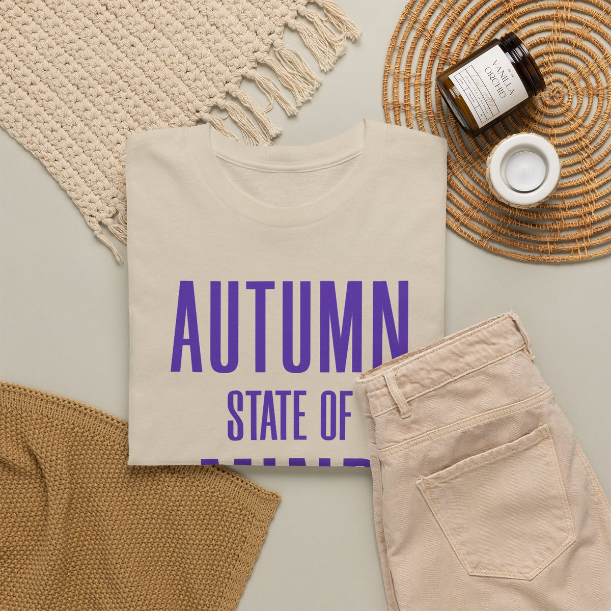Autumn State Of Mind Shirt, Fall Season Shirt, Autumn Graphic Tee, Fall Vibes TShirt, Cozy Autumn Shirt, Fall Season Gift, Pumpkin Spice Tee