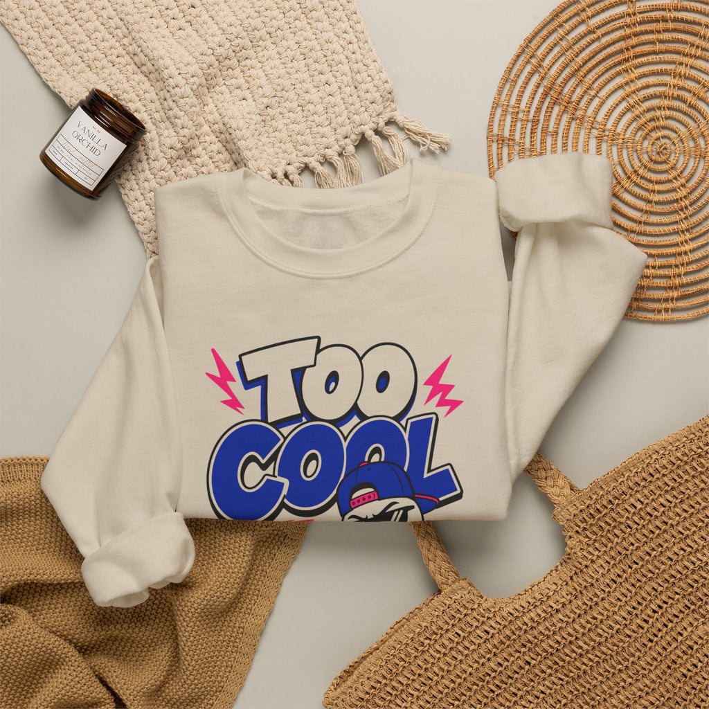 Too Cool To Melt Sweatshirt, Funny Snowman Christmas Sweatshirt, Retro Winter Graphic Crewneck, Cute Holiday Sweatshirt Gift for Her Him