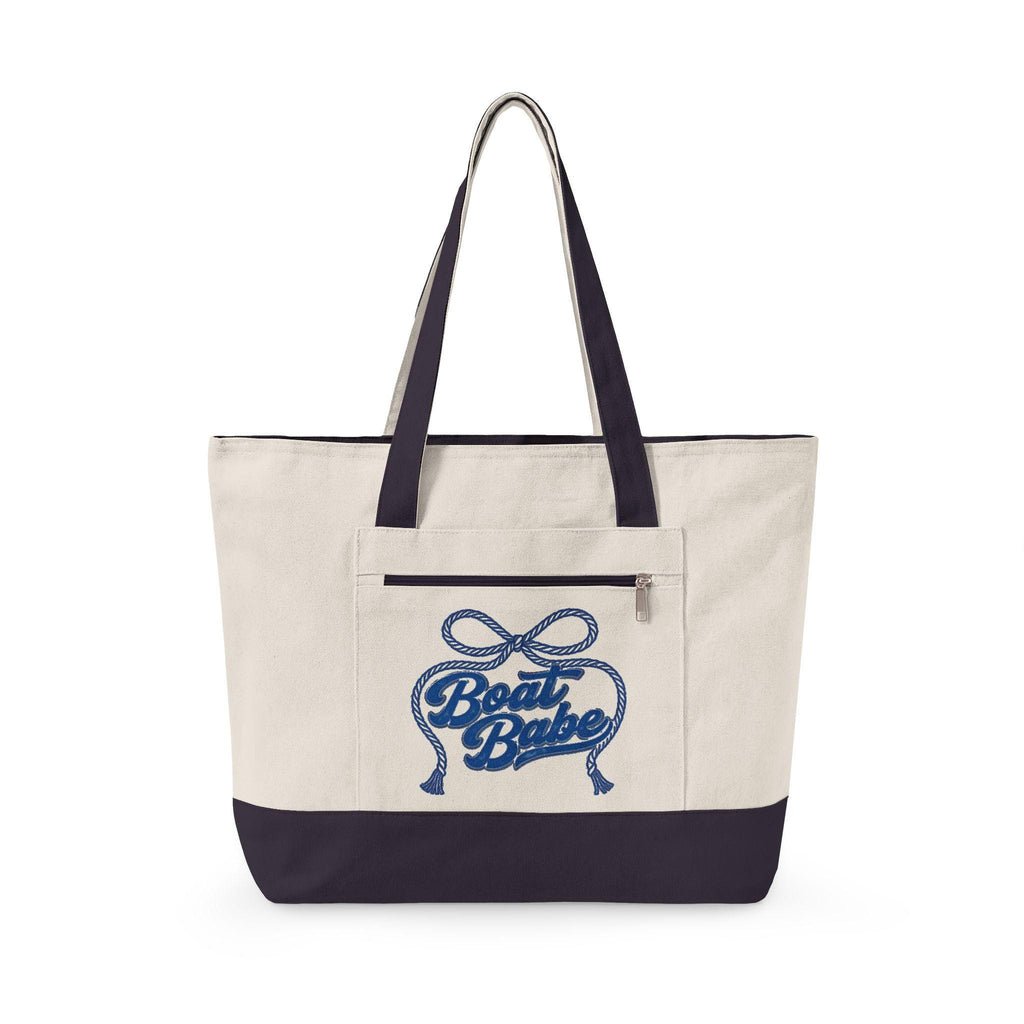 Canvas Tote Bag, Beach Cruise Travel Carryon, Boating Essential