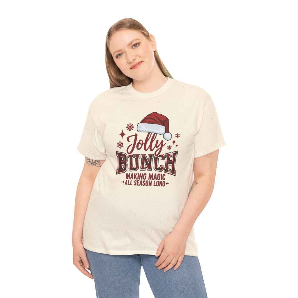 Jolly Bunch Christmas Shirt | Making Magic All Season Long | Santa Hat Tee | Cute Family Xmas T-Shirt | Holiday Group Matching Tee
