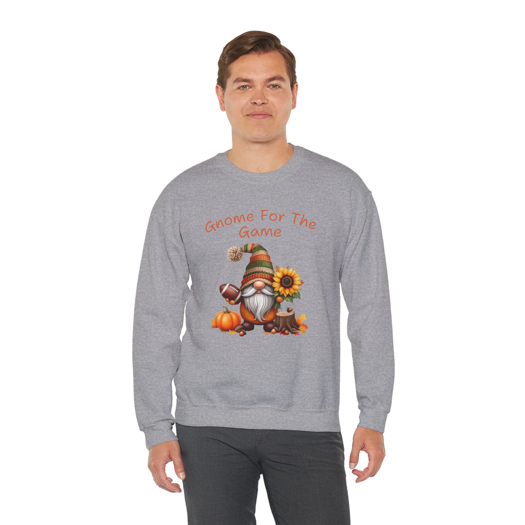 Gnome For The Game Sweatshirt, Football Gnome Fall Crewneck, Autumn Pumpkin Sunflower Shirt, Game Day Sweater, Fall Football Season Gift