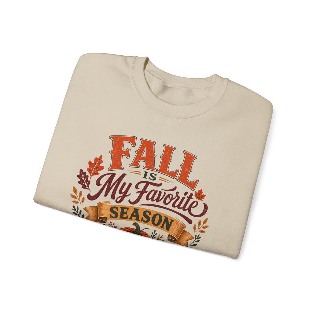 Fall Is My Favorite Season Sweatshirt, Pumpkin Autumn Crewneck, Fall Leaves Shirt, Thanksgiving Sweater, Women's Fall Fashion Top Gift